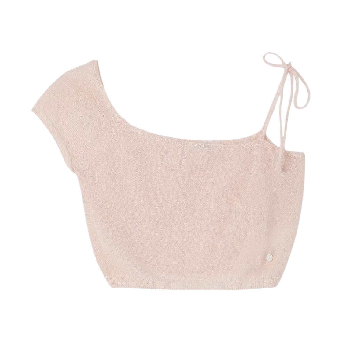 P0000BPC-Peach Tannat Unbalance Layered Knit Peach