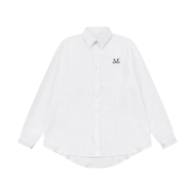 MUCENT Loose-Fit See Through Shirt White