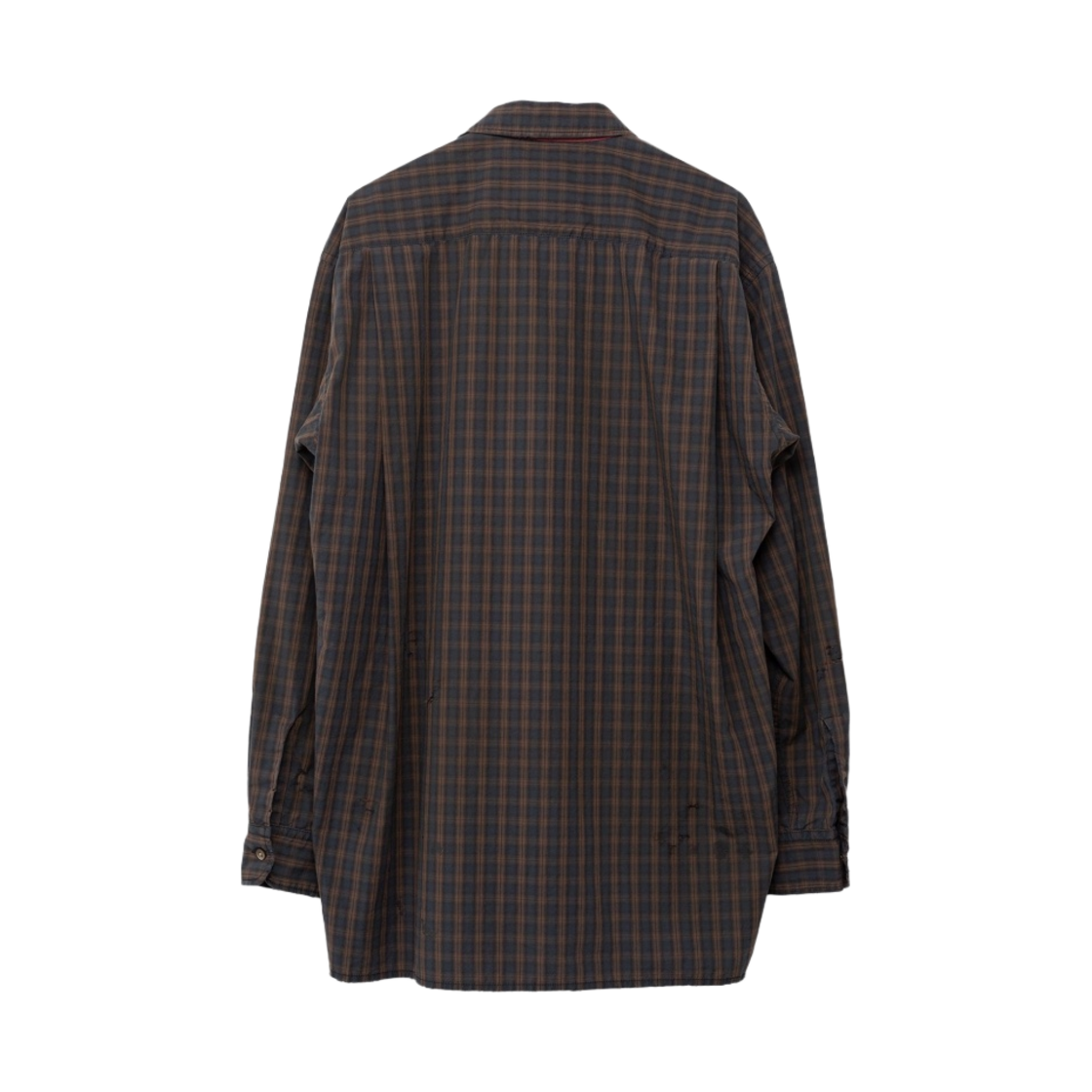 메종 미하라 야스히로 데미지드 체크 셔츠 네이비(Maison Mihara Yasuhiro Damaged Check Shirt Navy) - 2
