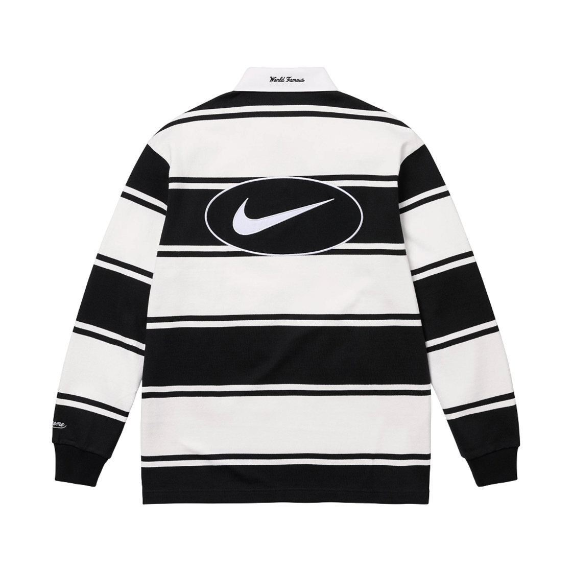 슈프림 x 나이키 스트라이프 럭비 블랙 - 25SS(Supreme x Nike Stripe Rugby Black - 25SS)