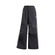 (W) Adidas 3-Stripes Woven Parachute Pants Black - US Sizing