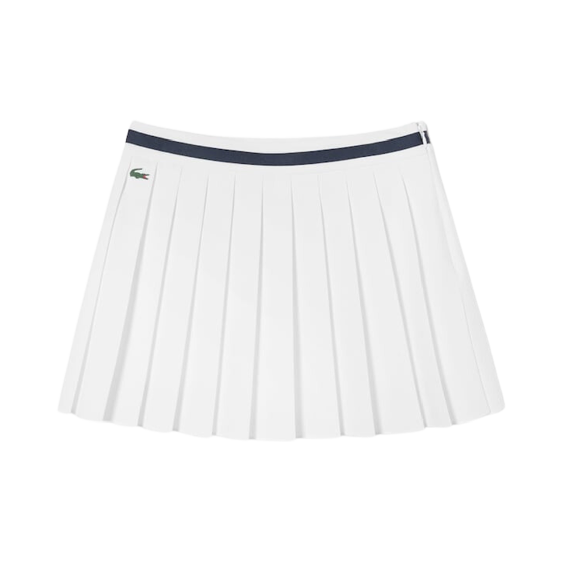 (W) 라코스테 테니스 베이직 플리츠 미니 스커트 화이트((W) Lacoste Tennis Basic Pleats Mini Skirt White) - 1