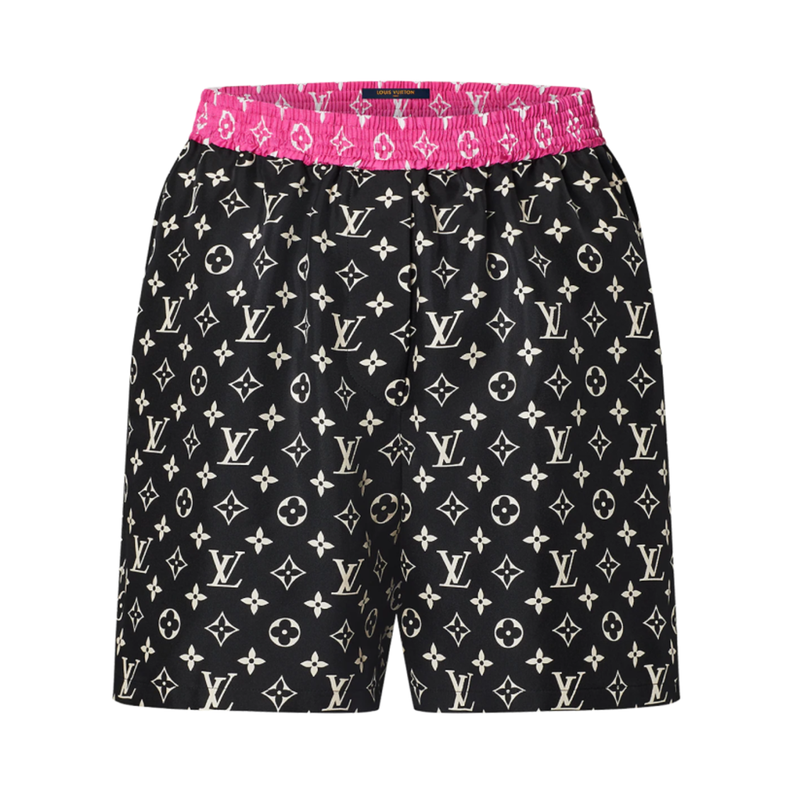 (W) 루이비통 모노그램 컬러 블록 파자마 쇼츠 블랙((W) Louis Vuitton Monogram Color Block Pajama Shorts Black)