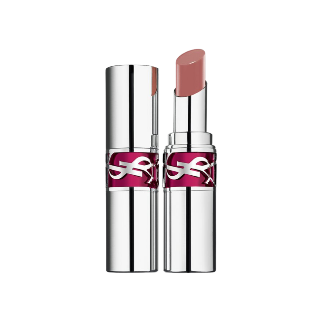 - Yves Saint Laurent Rouge Volupte Candy Glaze Color Balm 15 Showcasing Nude