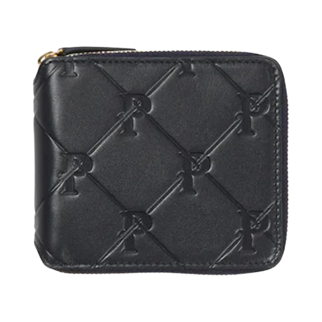 - Palace Pal-M-Gram Leather Zip Wallet Midnight Blue - 23SS