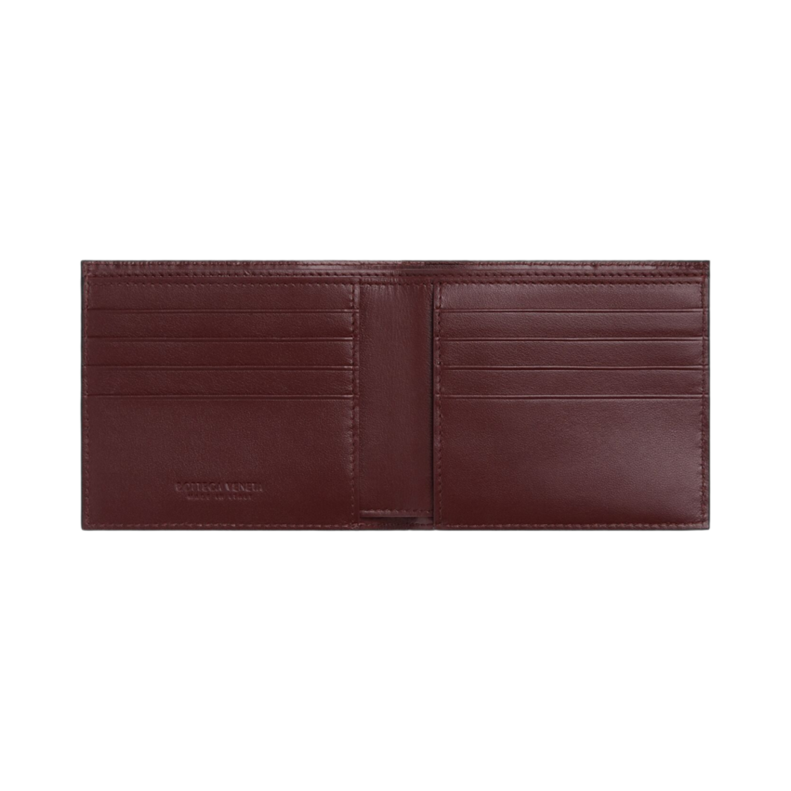 보테가 베네타 인트레치아토 반지갑 블랙 매더 브라운(Bottega Veneta Intrecciato Bi-Fold Wallet Black Madder Brown) - 2