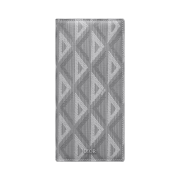 Dior Vertical Long Wallet CD Diamond Canvas Grey