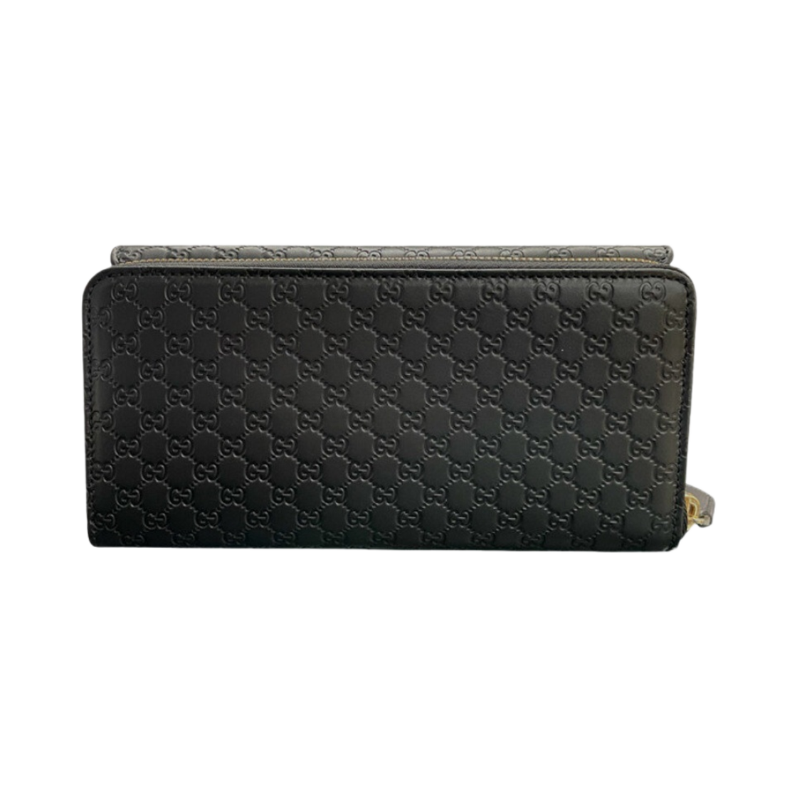 구찌 마이크로 GG 시마 지퍼 장지갑 블랙(Gucci Micro GG Ssima Zipped Continental Wallet Black) - 3