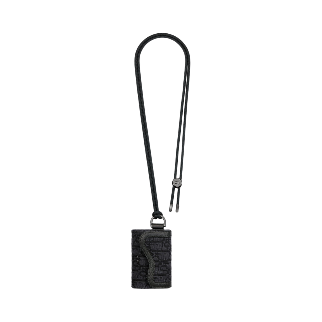 디올 새들 카드 홀더 숄더 스트랩 블랙 디올 오블리크 자카드(Dior Saddle Card Holder Shoulder Strap Black Dior Oblique Jacquard) - 1
