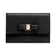 Ferragamo Vara Card Case Black