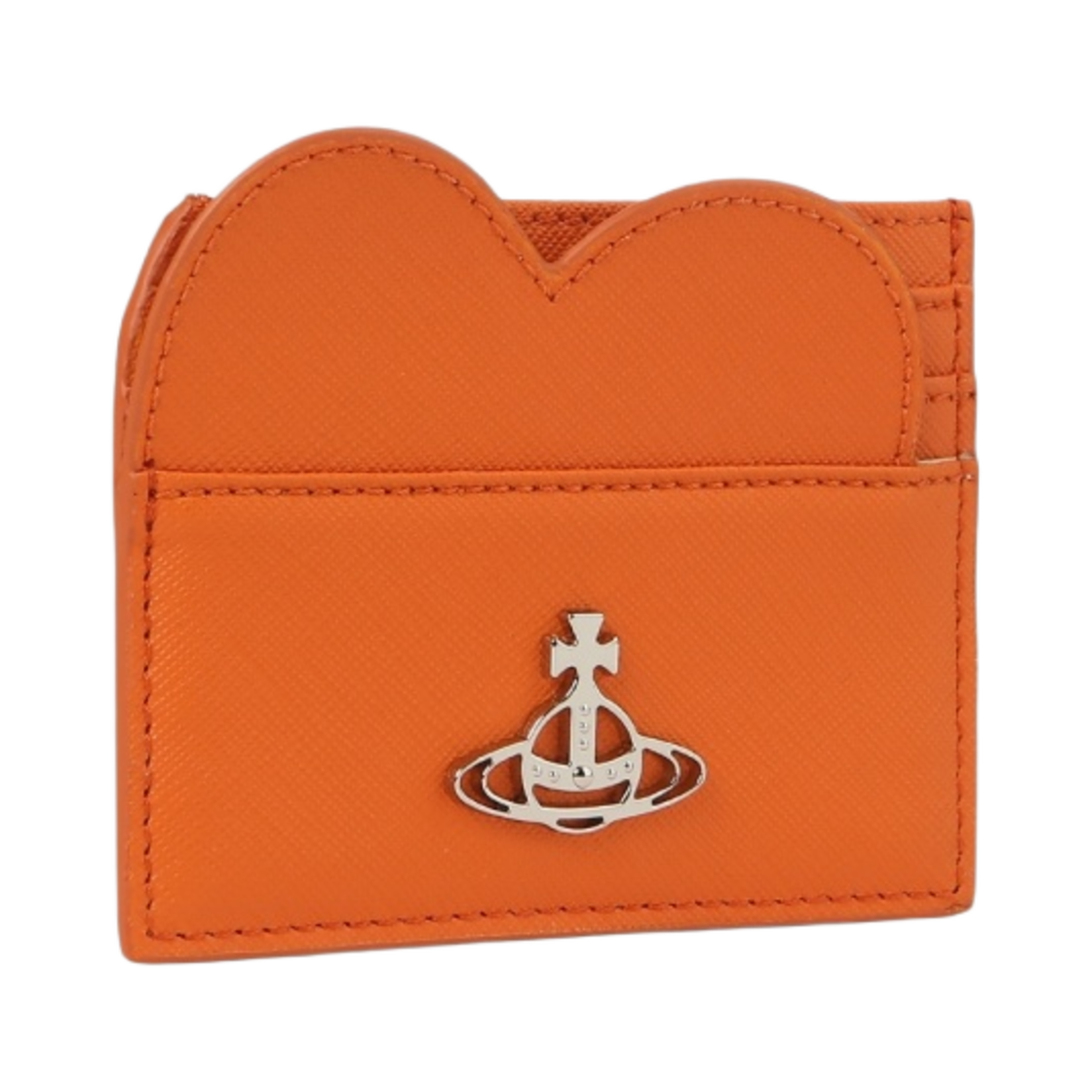 비비안 웨스트우드 사피아노 하트 카드 케이스 오렌지(Vivienne Westwood Saffiano Heart Card Case Orange) - 2