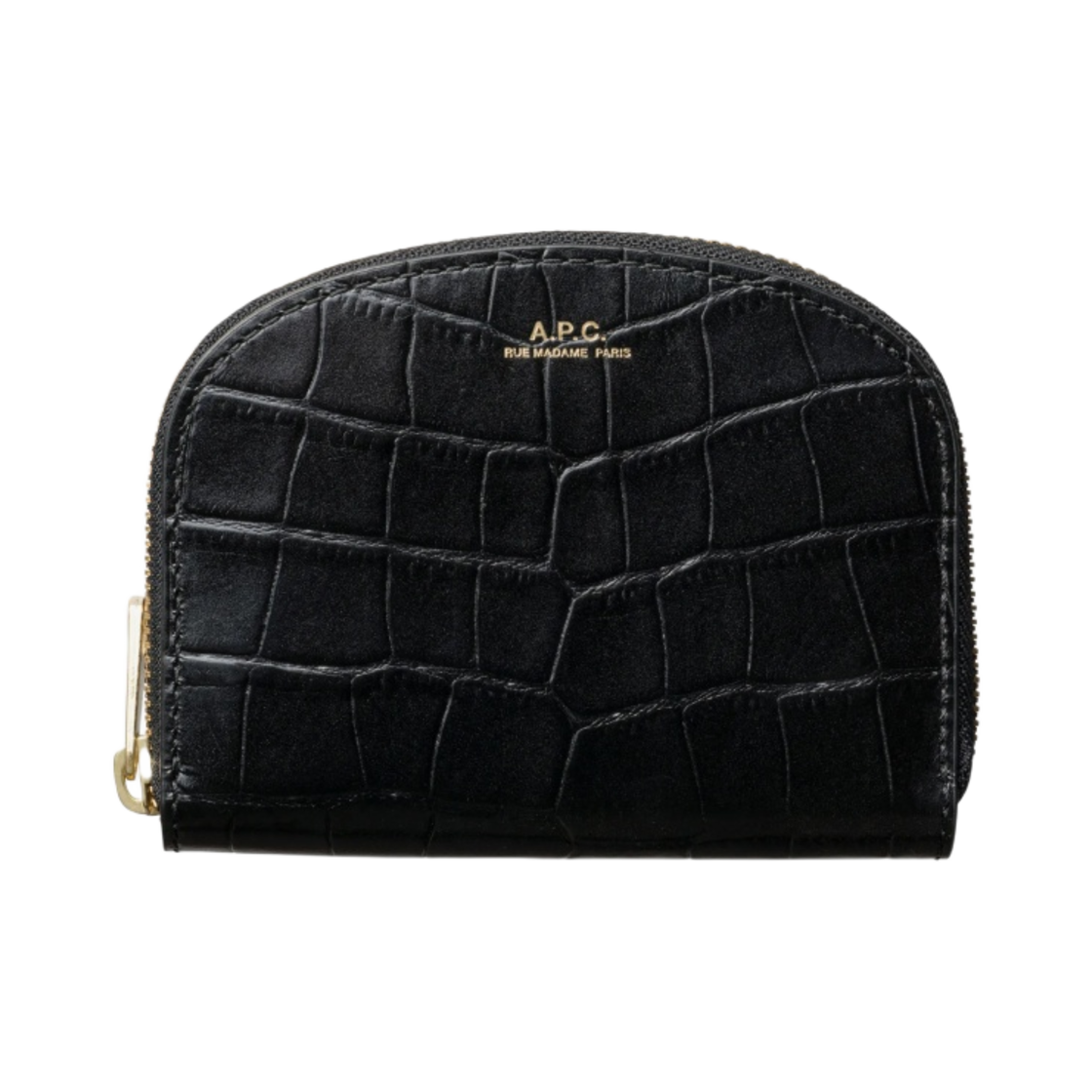 아페쎄 데미룬 컴팩트 월렛 블랙(A.P.C. Demi-Lune Compact Wallet Black) - 1