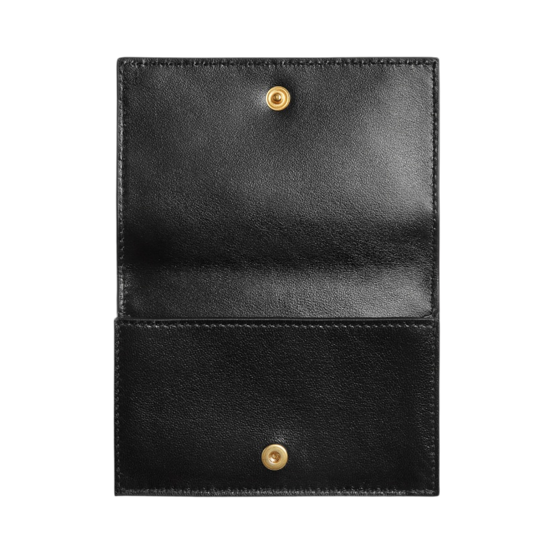 보테가 베네타 코인 카드 케이스 블랙(Bottega Veneta Card Case with Coin Purse Black) - 2