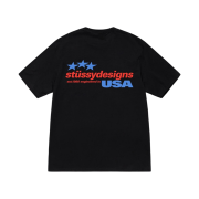 Stussy Designs USA T-Shirt Black