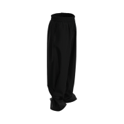 Nonnod Lounge Nylon Snap Pants Black