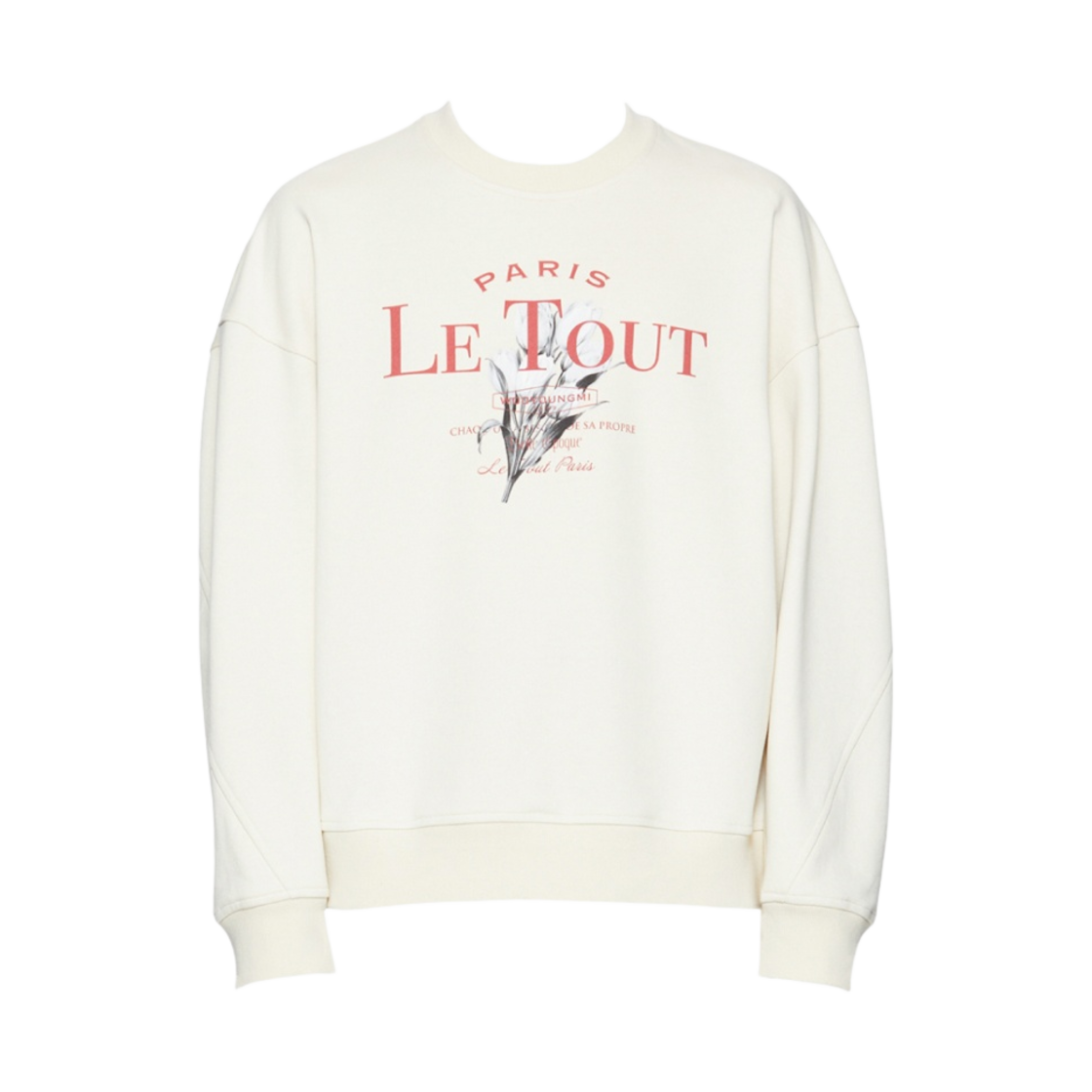 우영미 플라워 프린트 스웨트셔츠 아이보리 - 22SS(Wooyoungmi Flower Print Sweatshirt Ivory - 22SS) - 1