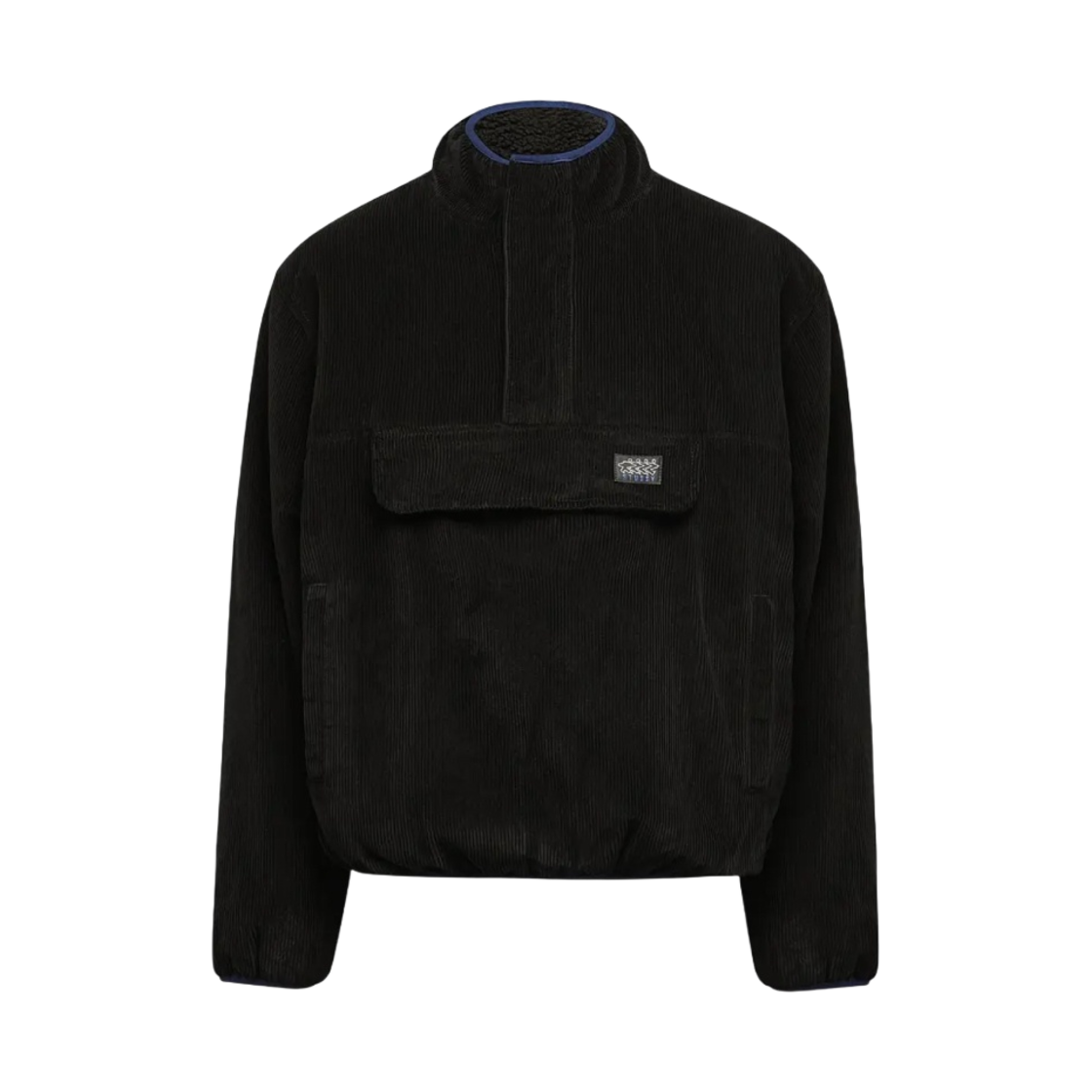 스투시 코듀로이 모크넥 풀오버 블랙(Stussy Corduroy Mock Pullover Black) - 1