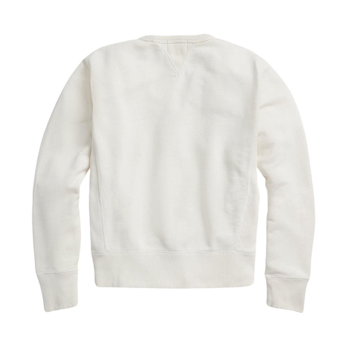 (W) 더블알엘 로고 프렌치 테리 크루넥 스웨트셔츠 크림((W) Double RL Logo French Terry Crewneck Sweatshirt Cream) - 2