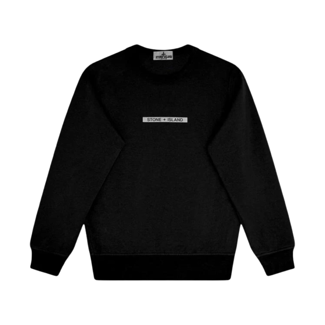 781662439-V0029 (Kids) Stone Island Micro Graphic Sweatshirt Black - 23SS