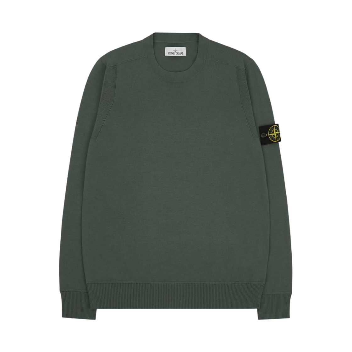 7515526C4-V0055 Stone Island 526C4 Light Wool Crewneck Knit Olive - 21FW