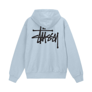 Stussy Basic Stussy Pigment Dyed Hoodie Sky Blue