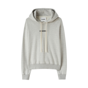 Jil Sander Hooded Logo Sweatshirt Light Grey - 23SS