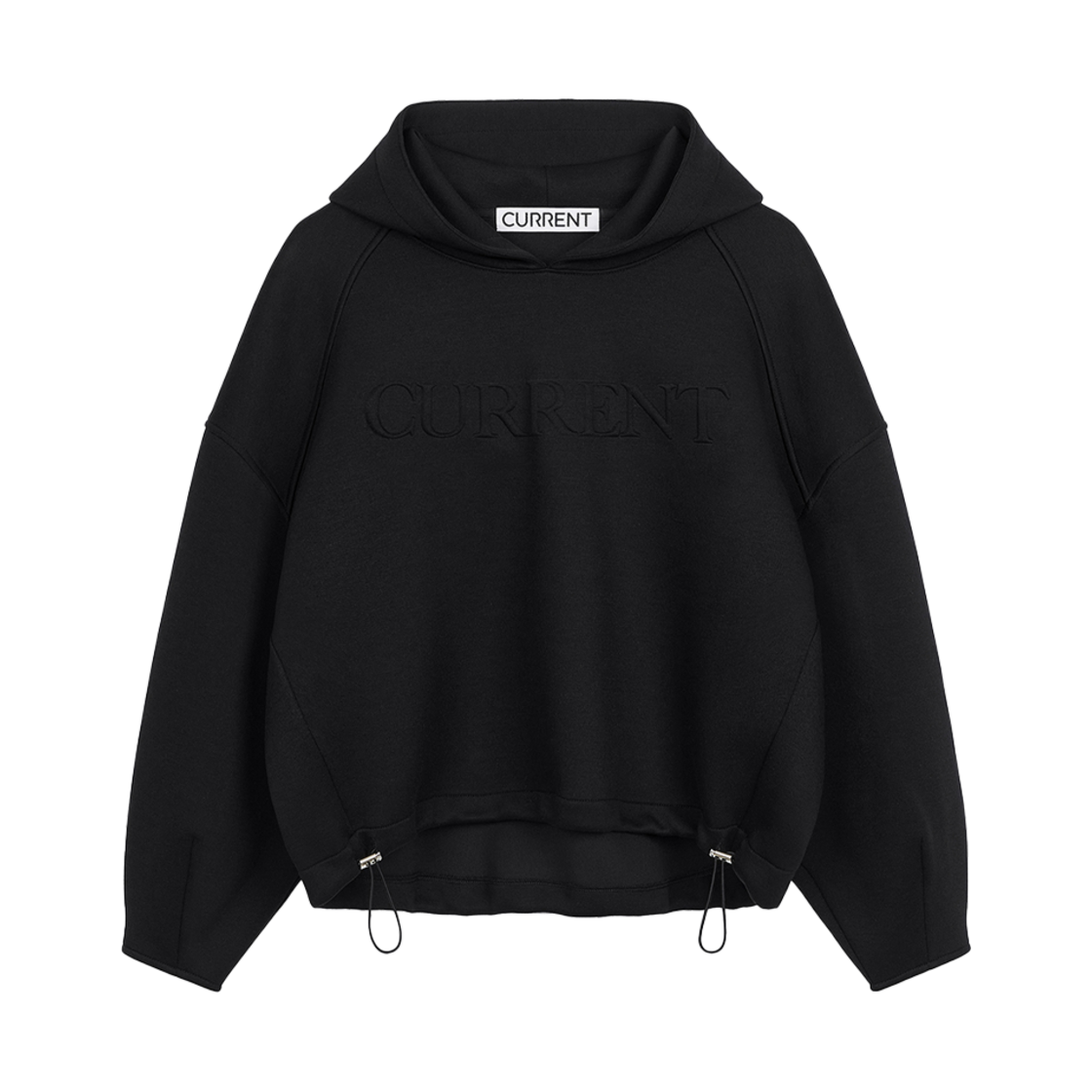 CMSFCTHW01EIVA Current Neoplan Logo Embossed Hoodie Black