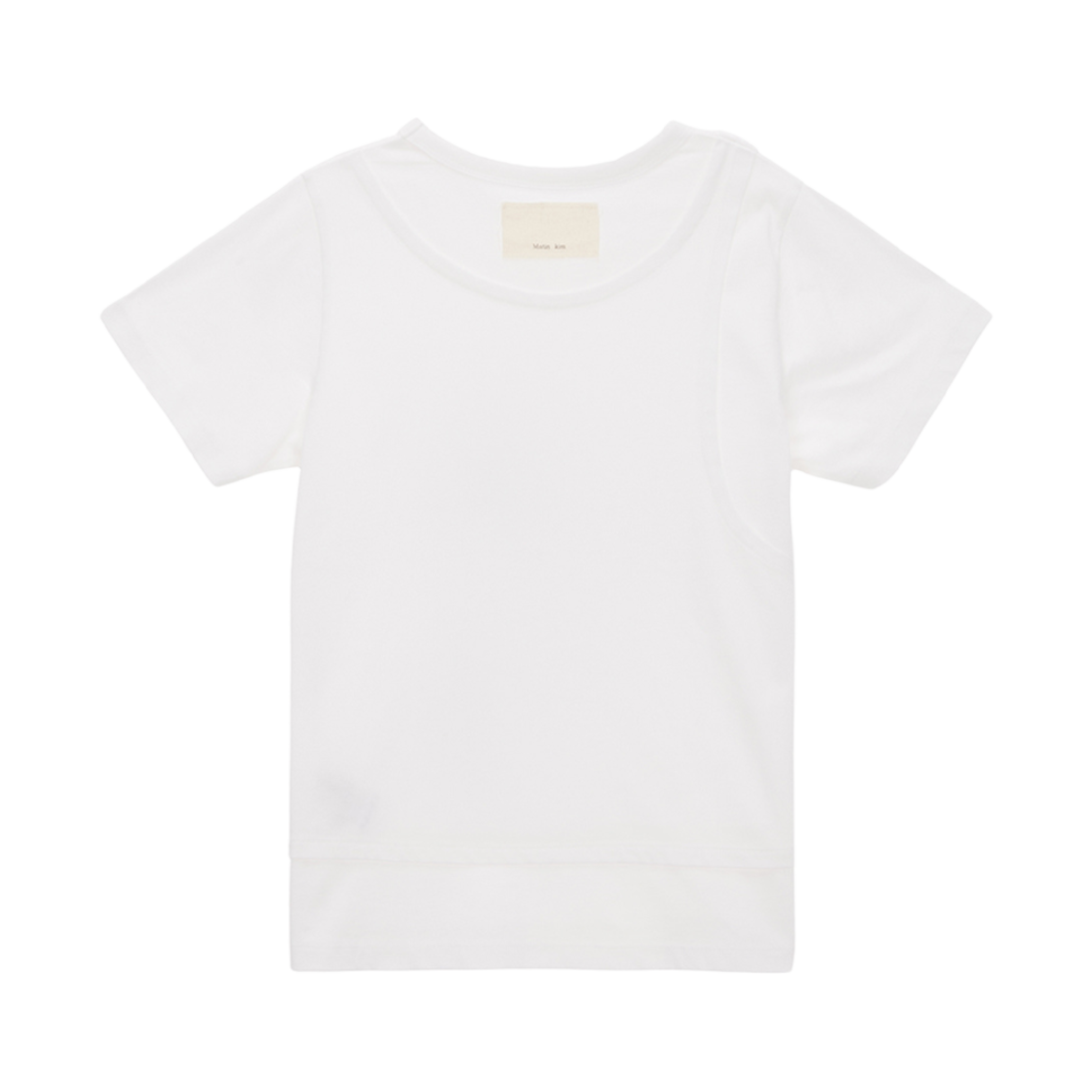 (W) 마뗑킴 레이어드 디테일 탑 화이트((W) Matin Kim Layered Detail Top White) - 2