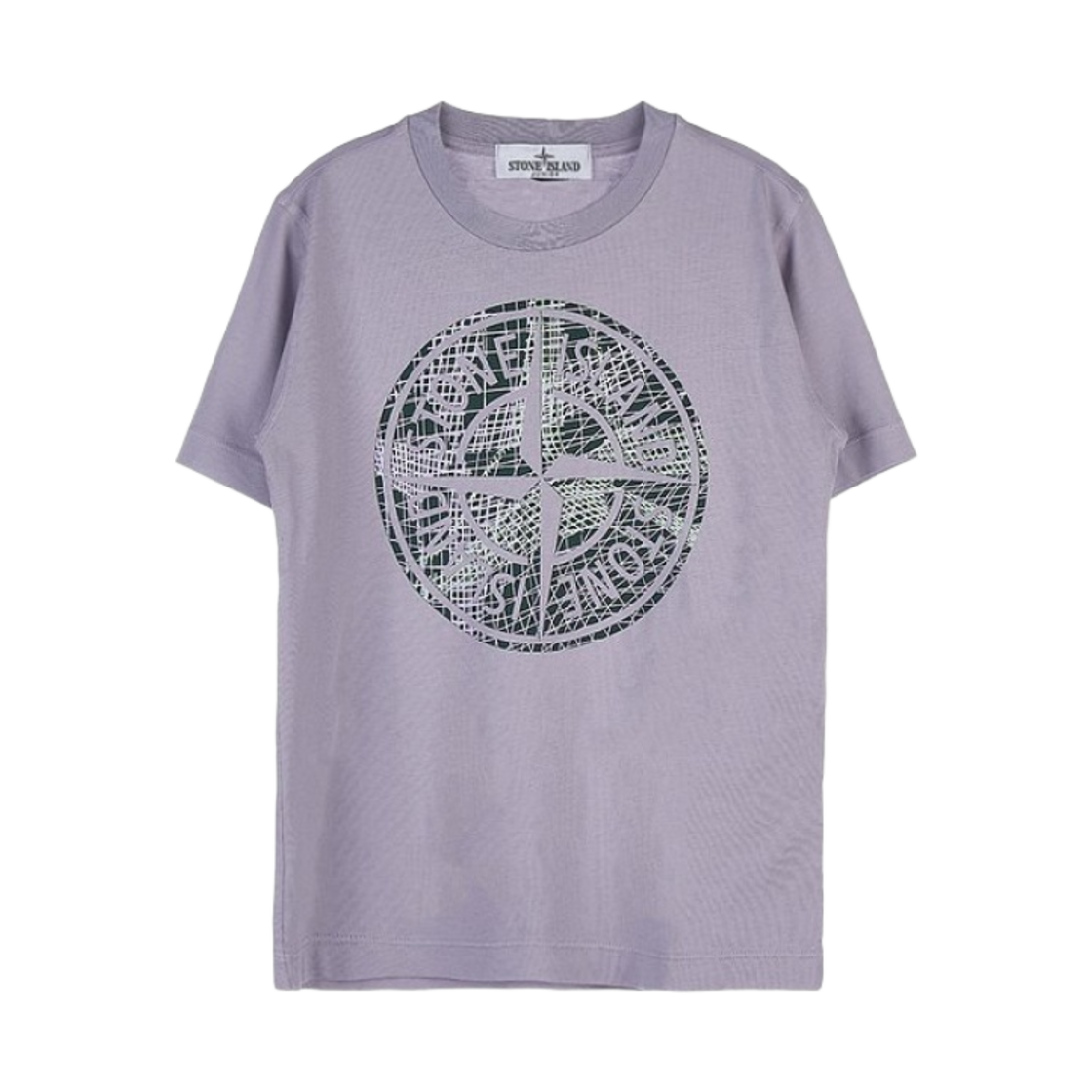 781621072-V0047 (Kids) Stone Island 21072 'Camo One' Print T-Shirt Lavender - 23SS