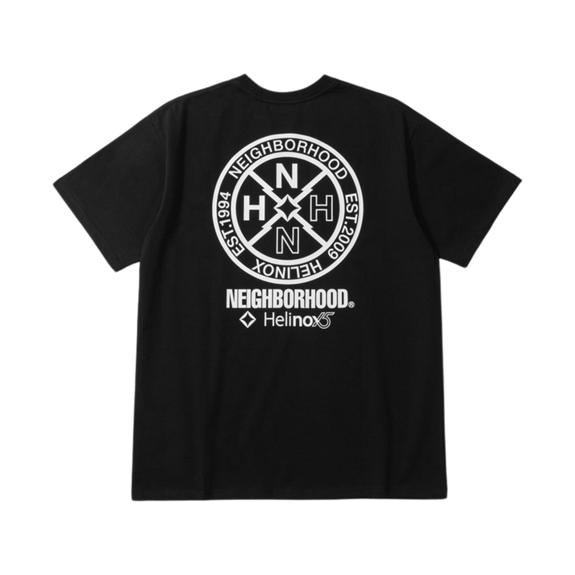 헬리녹스 x 네이버후드 15주년 티셔츠 블랙(Helinox x Neighborhood 15th Anniversary T-Shirt Black)
