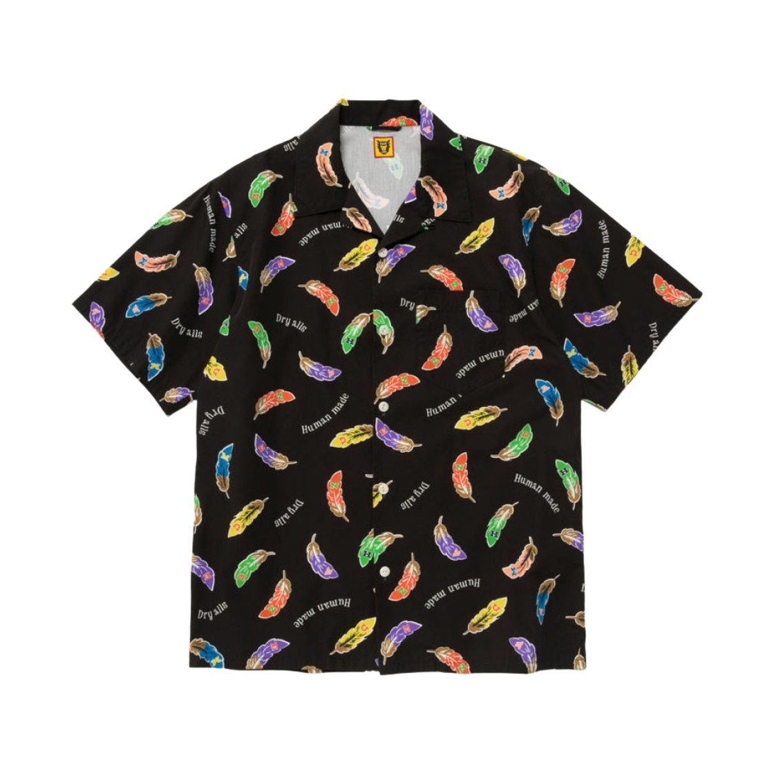 휴먼 메이드 페더 알로하 셔츠 블랙