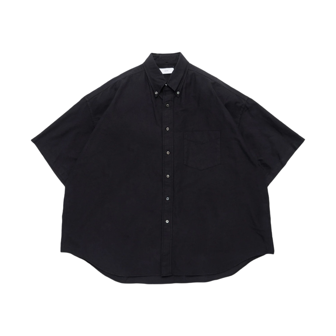 그라프페이퍼 옥스포드 숏슬리브 오버사이즈 B.D 셔츠 블랙(Graphpaper Oxford S/S Oversized B.D Shirt Black)