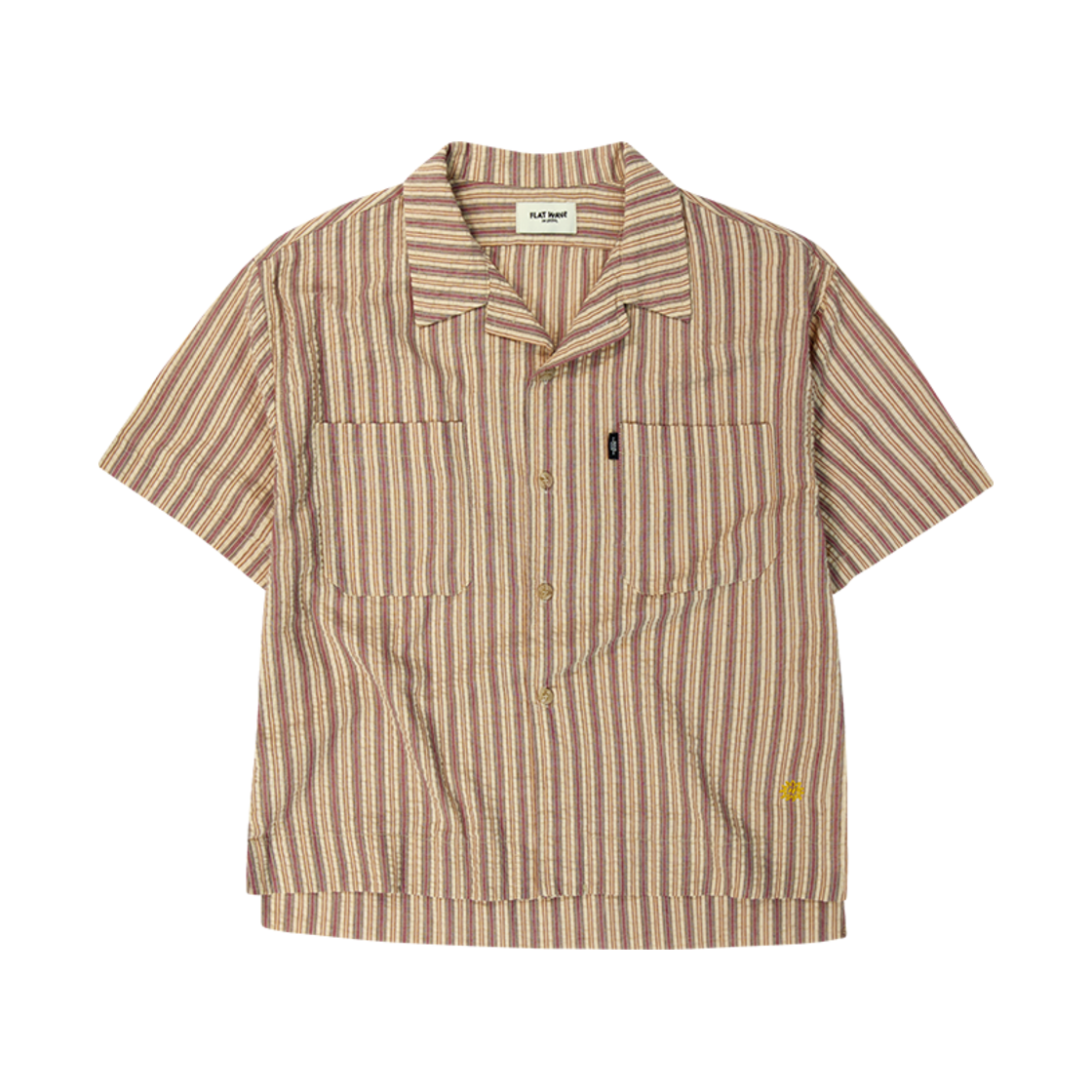 Hazy Stripe Shirt Red Flatwave in Seoul Hazy Stripe Shirt Red