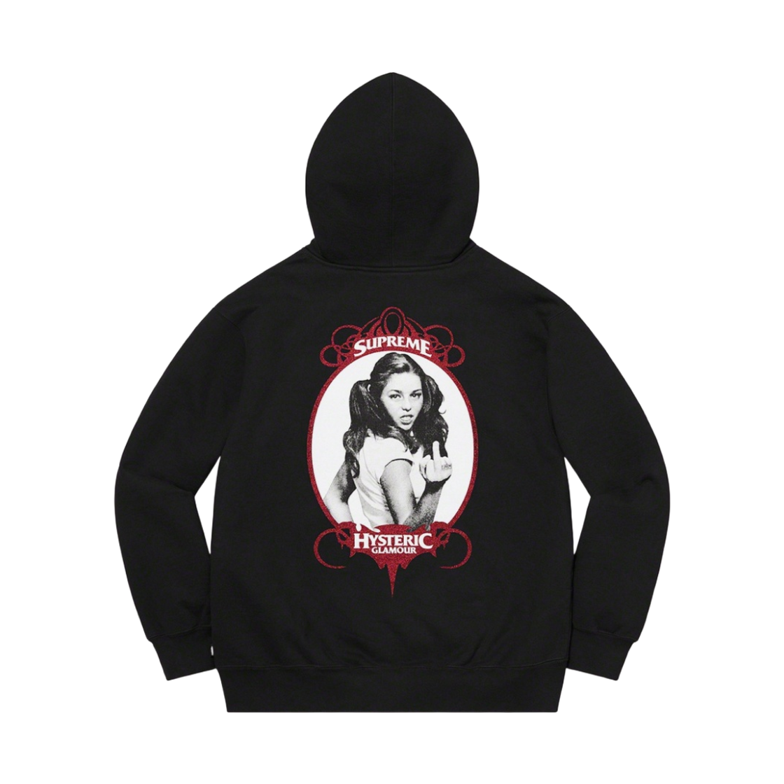슈프림 x 히스테릭 글래머 집업 후드 스웨트셔츠 블랙 - 21SS(Supreme x Hysteric Glamour Zip Up Hooded Sweatshirt Black - 21SS) - 2