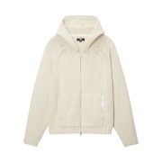 Stussy Chunky Knit Zip Hoodie Ivory