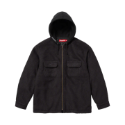 Supreme Fleece Zip Up Hooded Shirt Black - 23FW
