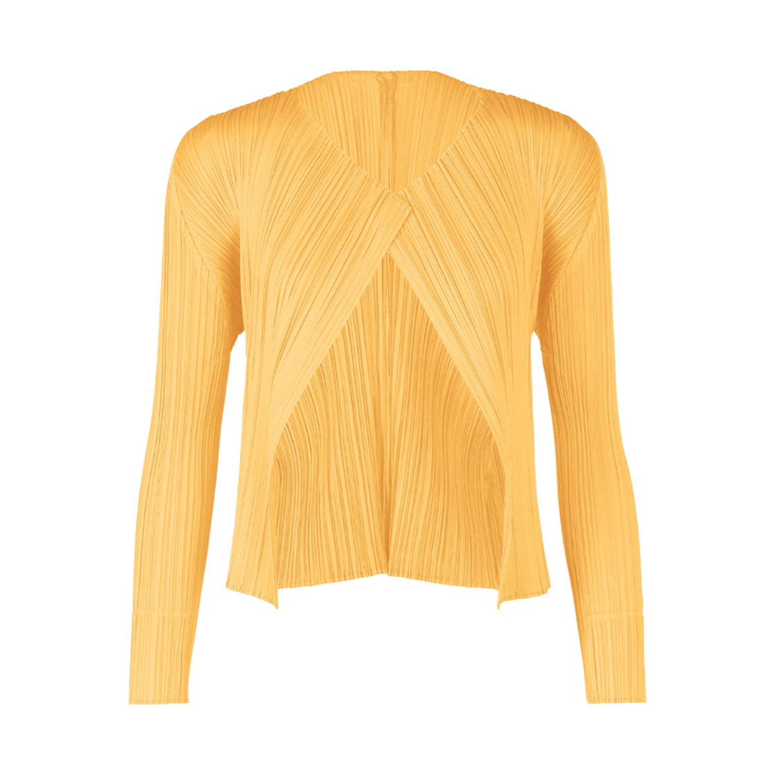 (W) 플리츠 플리즈 이세이 미야케 MC 마치 가디건 애프리콧 옐로우((W) Pleats Please Issey Miyake MC March Cardigan Apricot Yellow) - 1