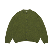STU Round Neck Cardigan Olive