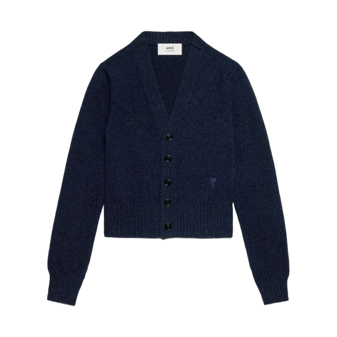 FKC127-005-430 (W) AMI Tonal de Coeur Cardigan Night Blue