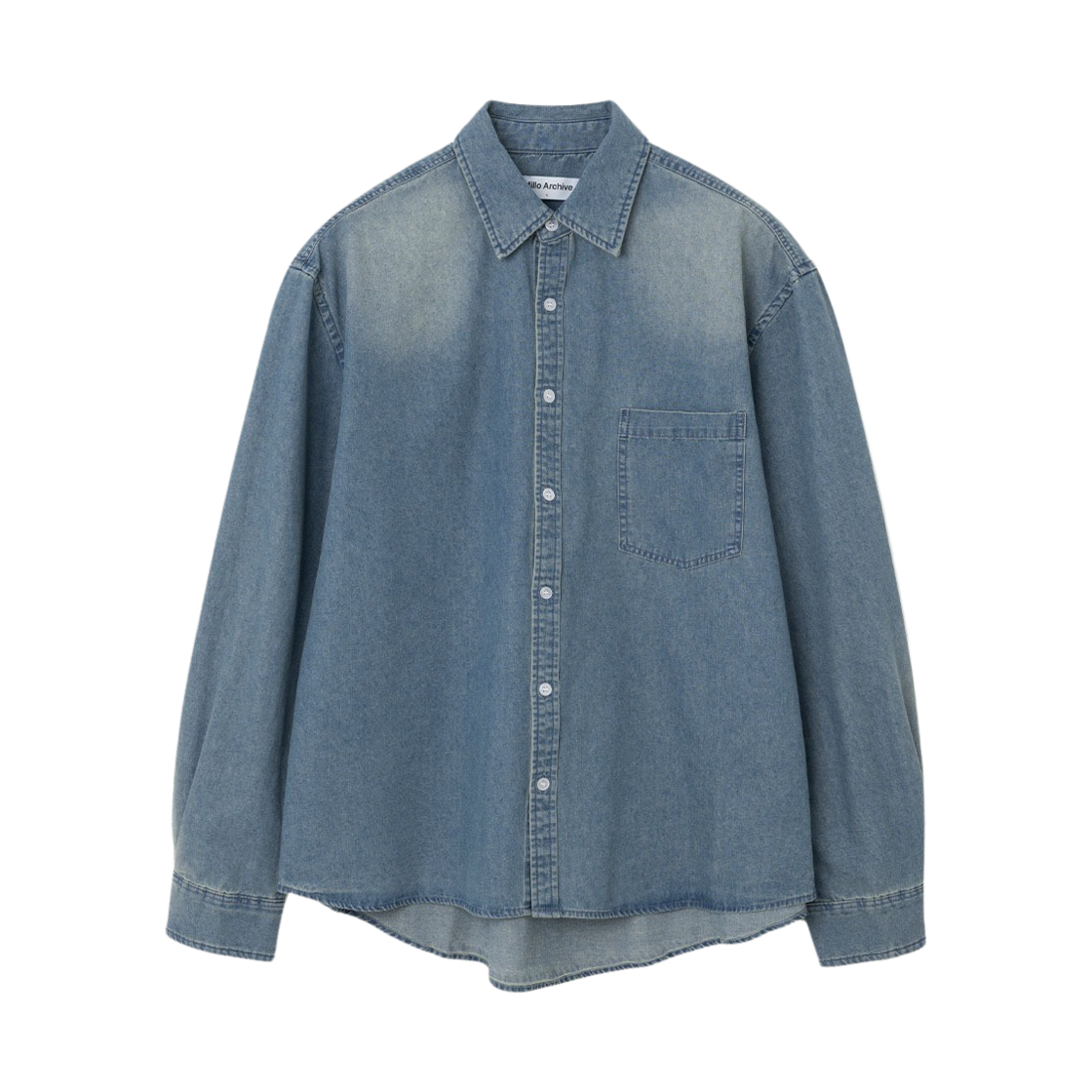밀로 아카이브 페이딩 데님 셔츠 페이드 블루