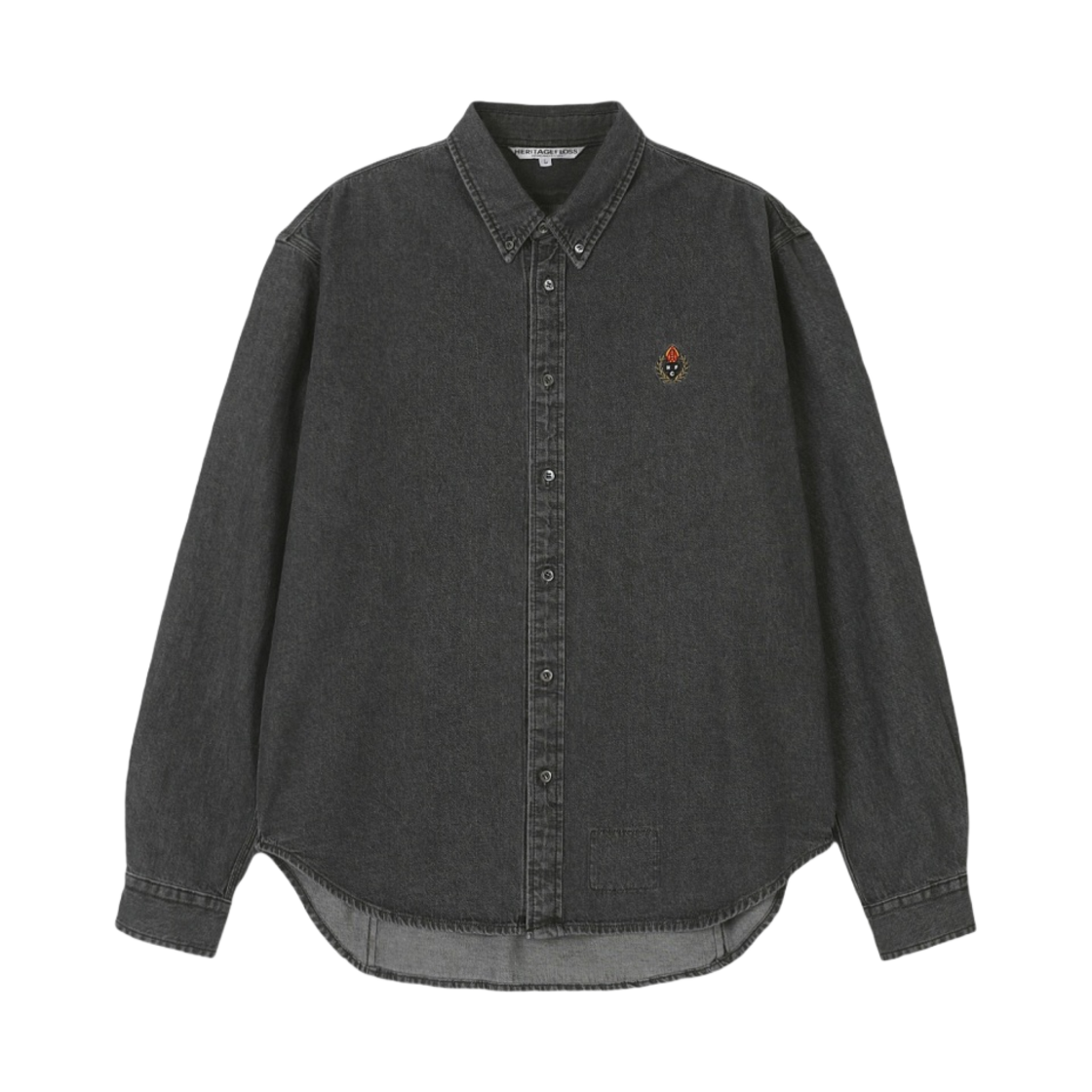 HFSC232SH03-T02 Heritage Floss Crest Denim Shirt Black