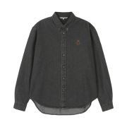 Heritage Floss Crest Denim Shirt Black