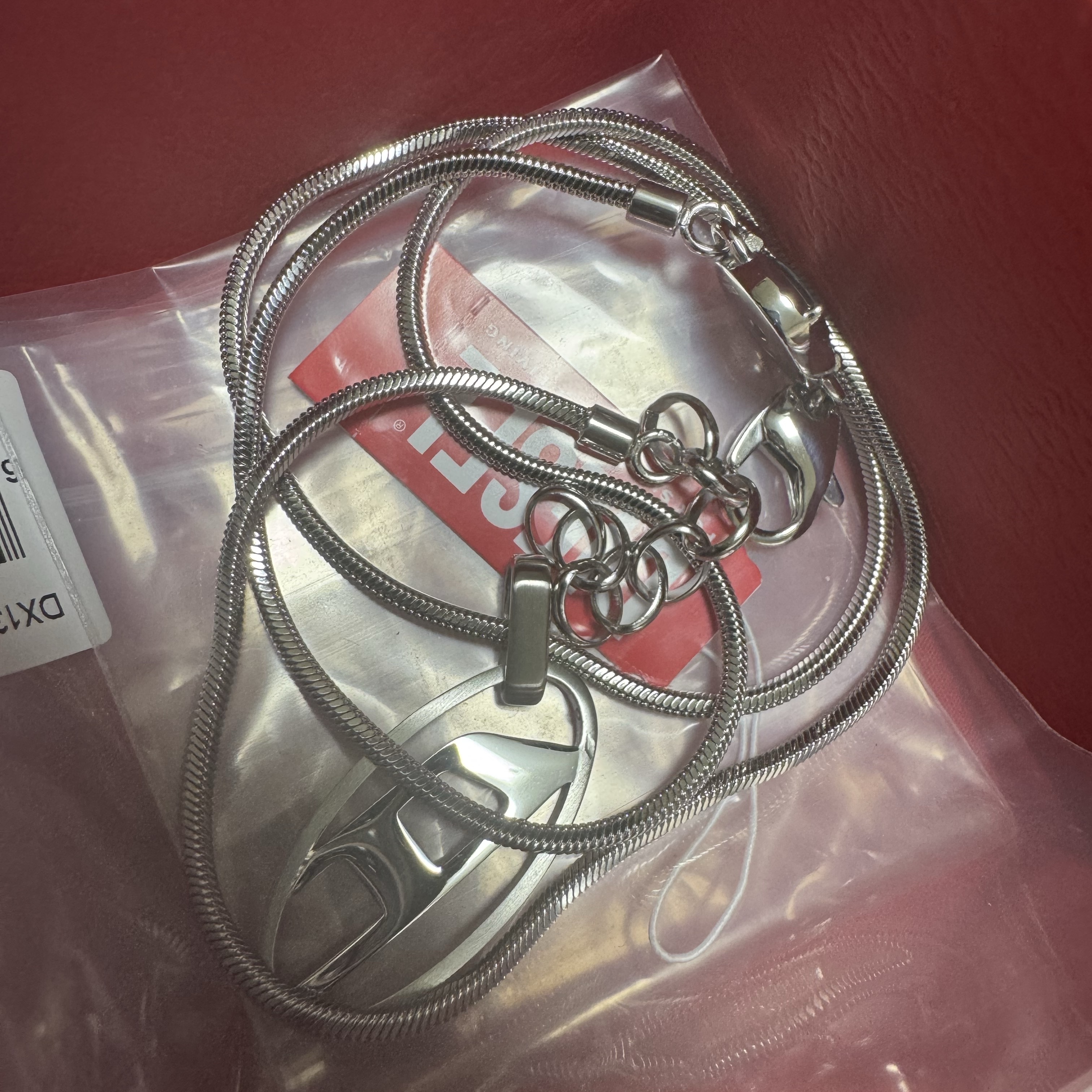 Diesel Dx1168040 Stainless Steel Double Pendant Necklace Silver 착용 스타일