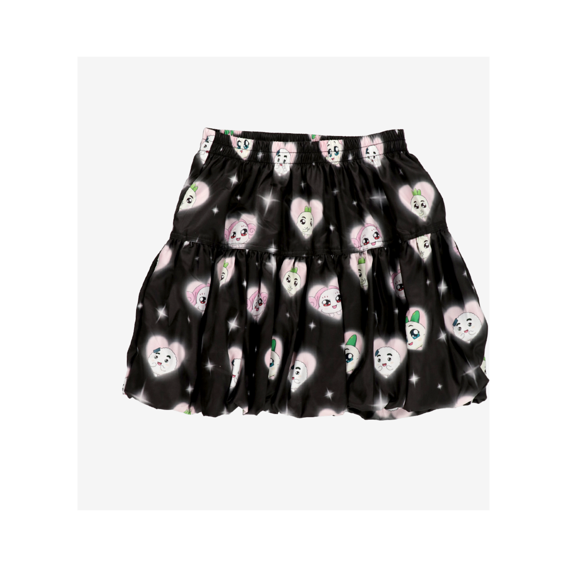 쿵야 레스토랑즈 X 스핀즈 미니 벌룬 스커트 블랙(Koongya Restaurantz X SPINNS Mini Balloon Skirt Black)