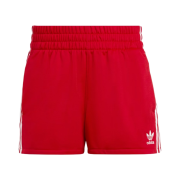 (W) Adidas Adicolor 3-Stripes Shorts Better Scarlet - KR Sizing