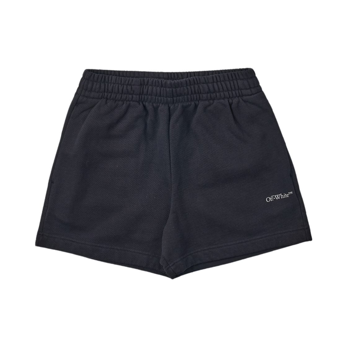 OMCI015S23FLE0051001 Off-White Arrow Cotton Shorts Black