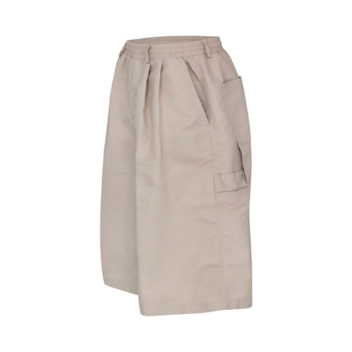 엠제이디 x 코인 서울 투 턱 리나일론 와이드 카펜터 버뮤다 팬츠 베이지(MJD x Koin Seoul Two Tuck Re-Nylon Wide Carpenter Bermuda Pants Beige)