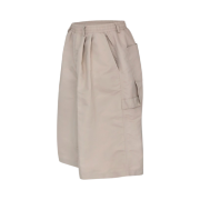 MJD x Koin Seoul Two Tuck Re-Nylon Wide Carpenter Bermuda Pants Beige