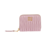 Miu Miu Matelasse Nappa Leather Coin Purse Alabaster Pink
