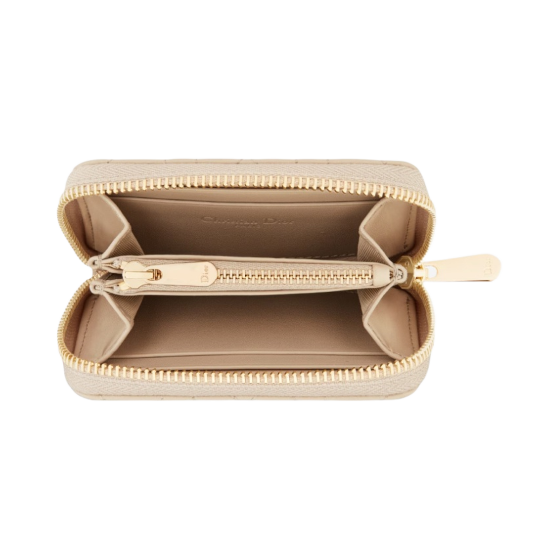 디올 스몰 레이디 보야저 코인 지갑 까나쥬 램스킨 샌드(Dior Small Lady Voyageur Coin Purse Cannage Lambskin Sand) - 2